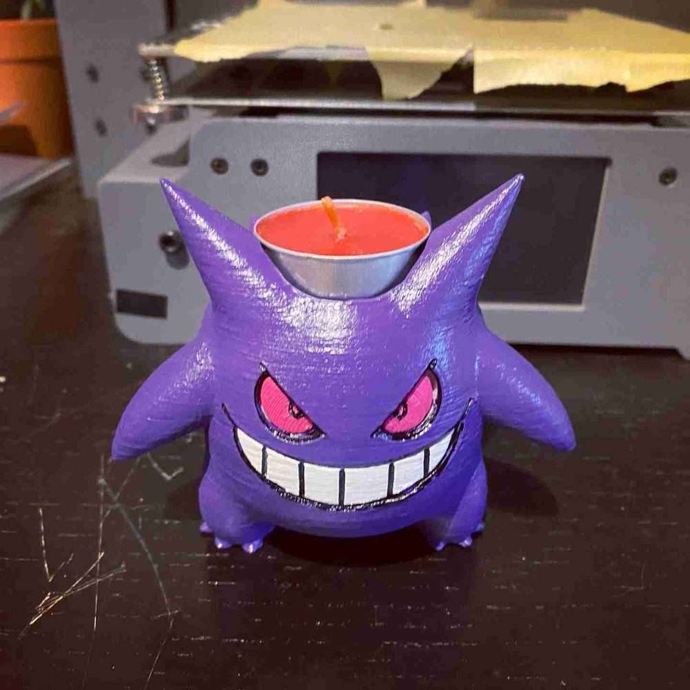 Gengar Tea Light Candle Holder - Image 3