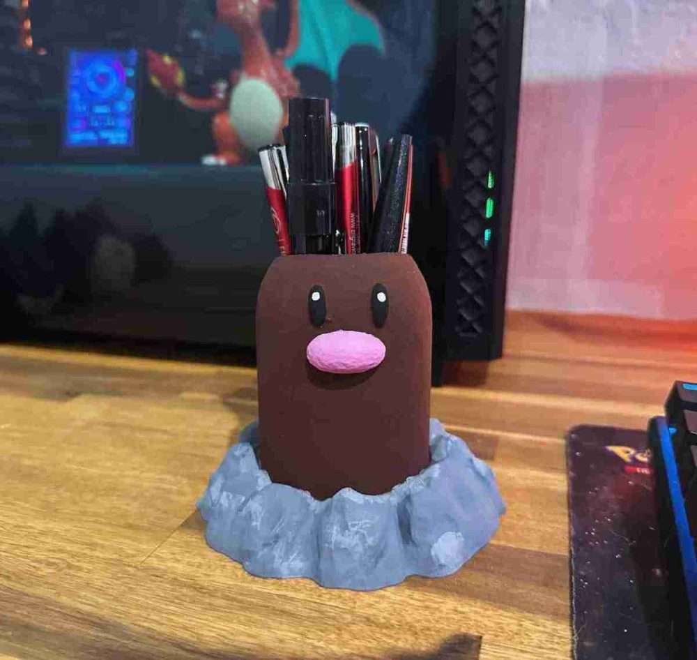 Diglett Pencil Holder